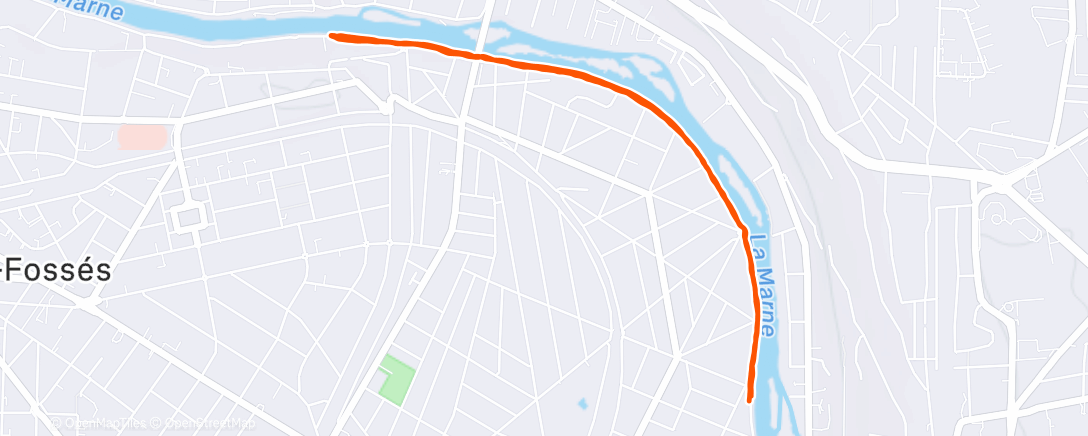 Map of the activity, Course à pied tranquille avec Mme 😍