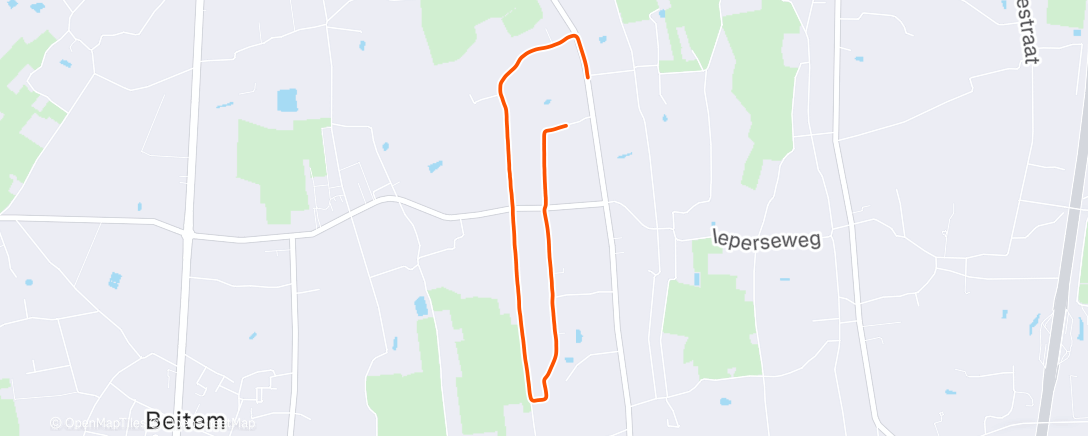 Map of the activity, Lunch Run