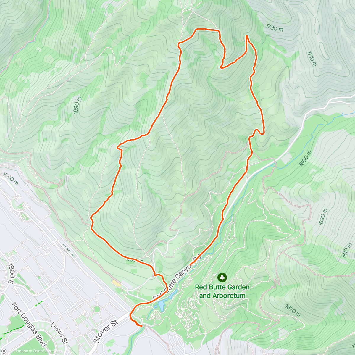 Map of the activity, hike w/ Chicken & Taly !