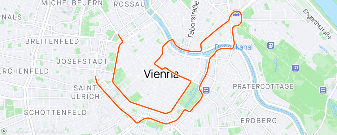Map of the activity, ROUVY - Vienna - Europe's cultural capital