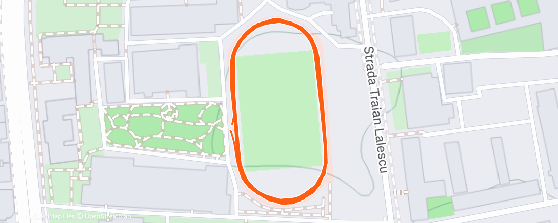 Map of the activity, Afternoon Run