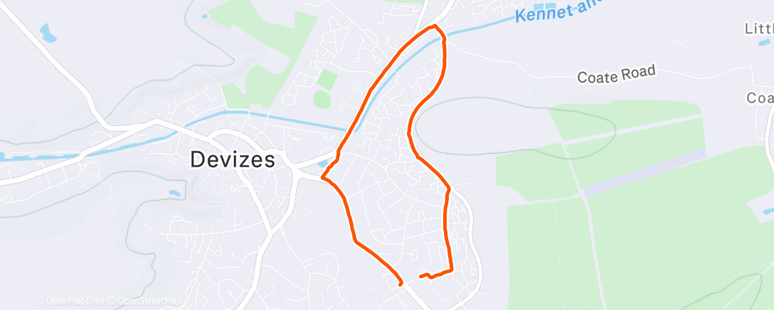 Map of the activity, Lunch Walk