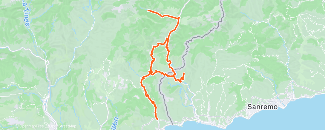Map of the activity, Cold Cairos valley & Airole