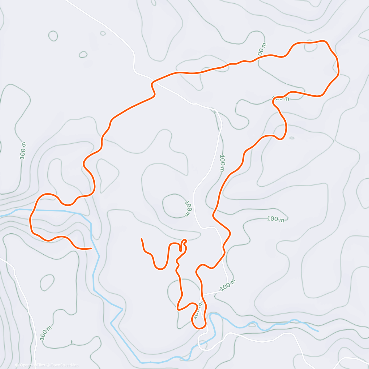 Карта физической активности (Zwift - Warm up protocol (20') (1) on Three Village Loop in Makuri Islands)