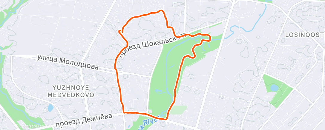 Карта физической активности (Утренний забег)