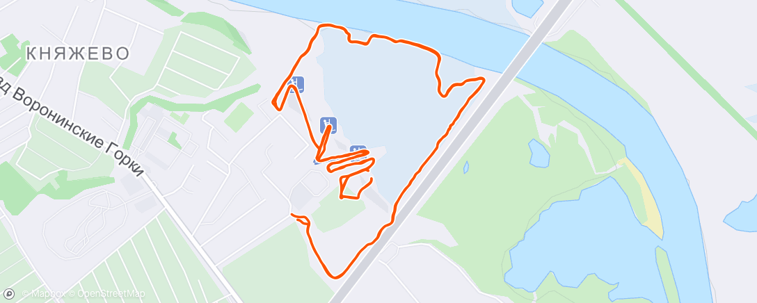Map of the activity, Трейлраннинг (день)