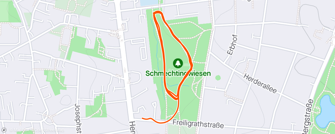 Map of the activity, Rumlaufen
