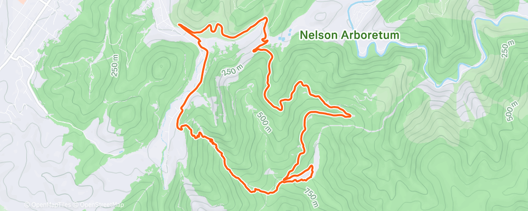 Map of the activity, Butters lap and some dog training on myself