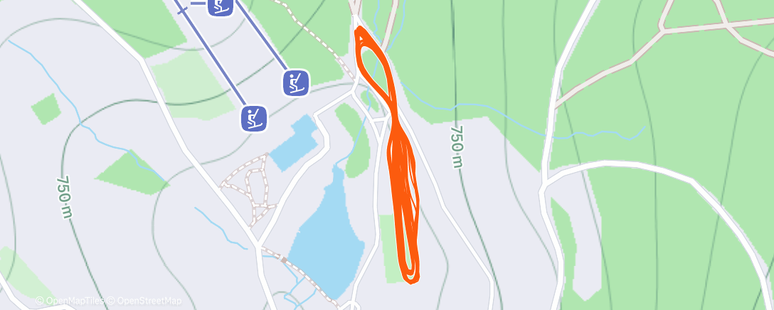 Map of the activity, Morning Nordic Ski