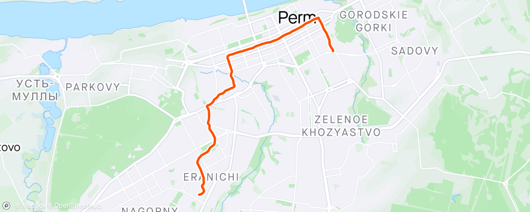 Map of the activity, Walk десяточка по городу