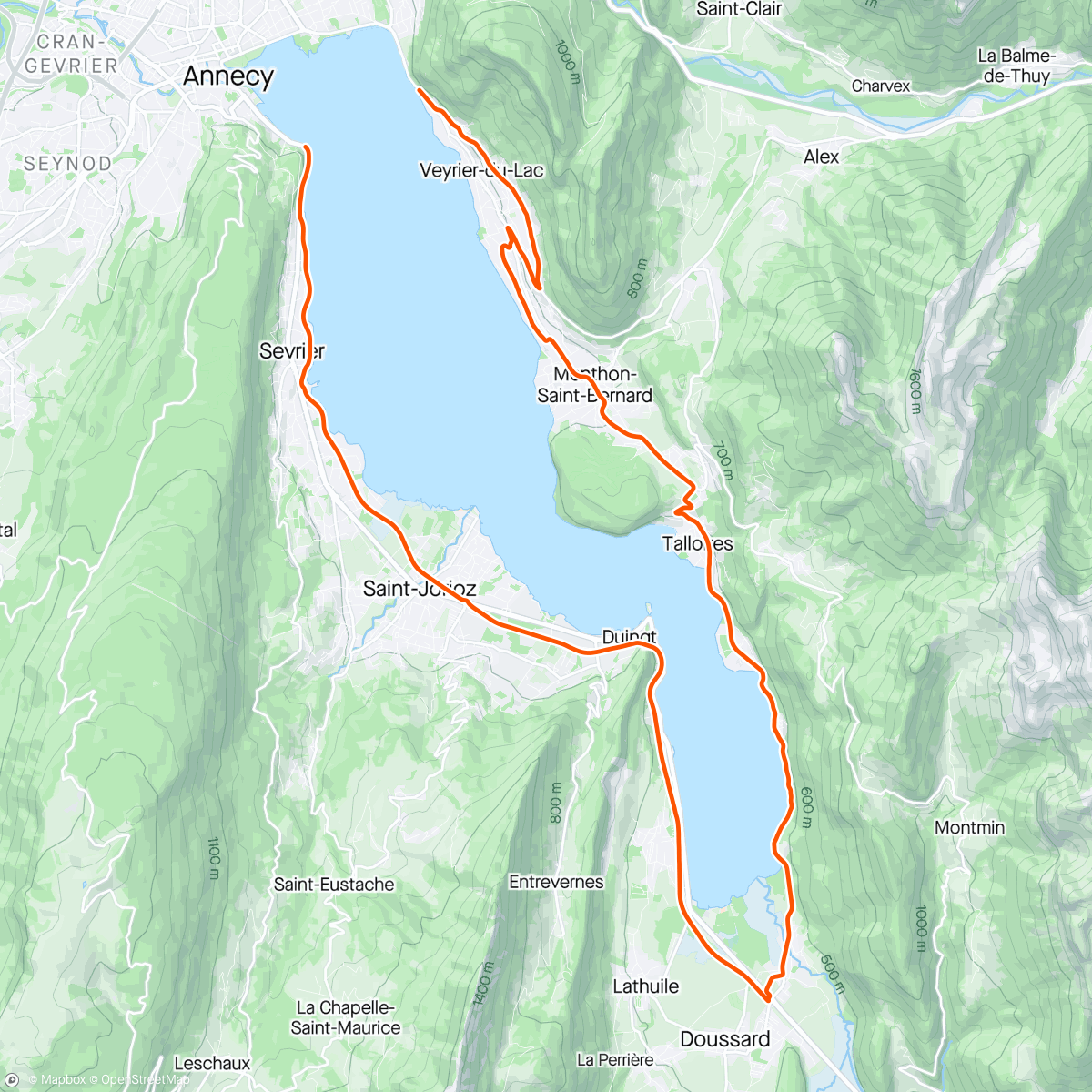 Map of the activity, Annecy 🤍