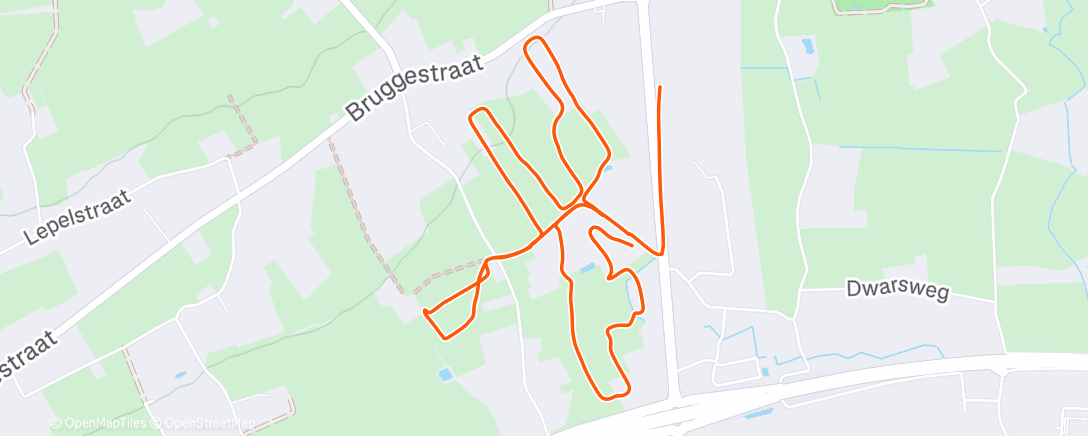 Map of the activity, Ochtendwandeling