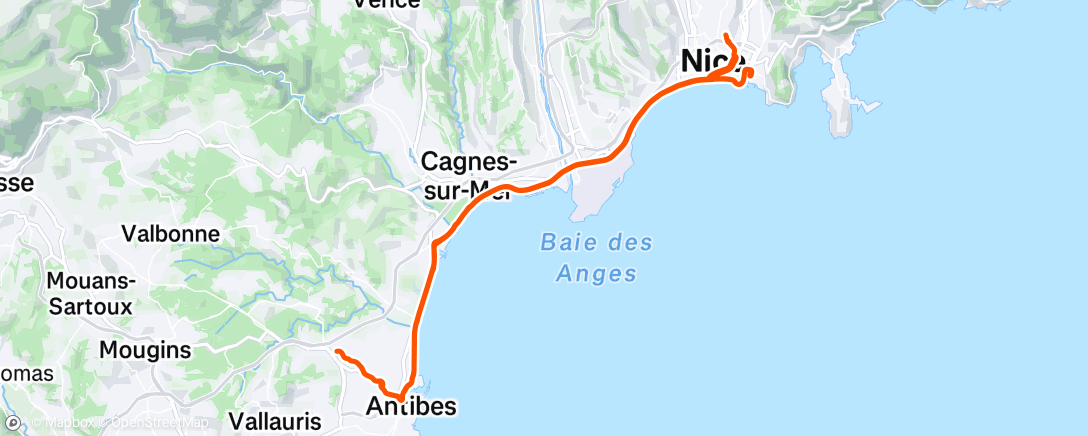 Mappa dell'attività Sortie vélo le matin