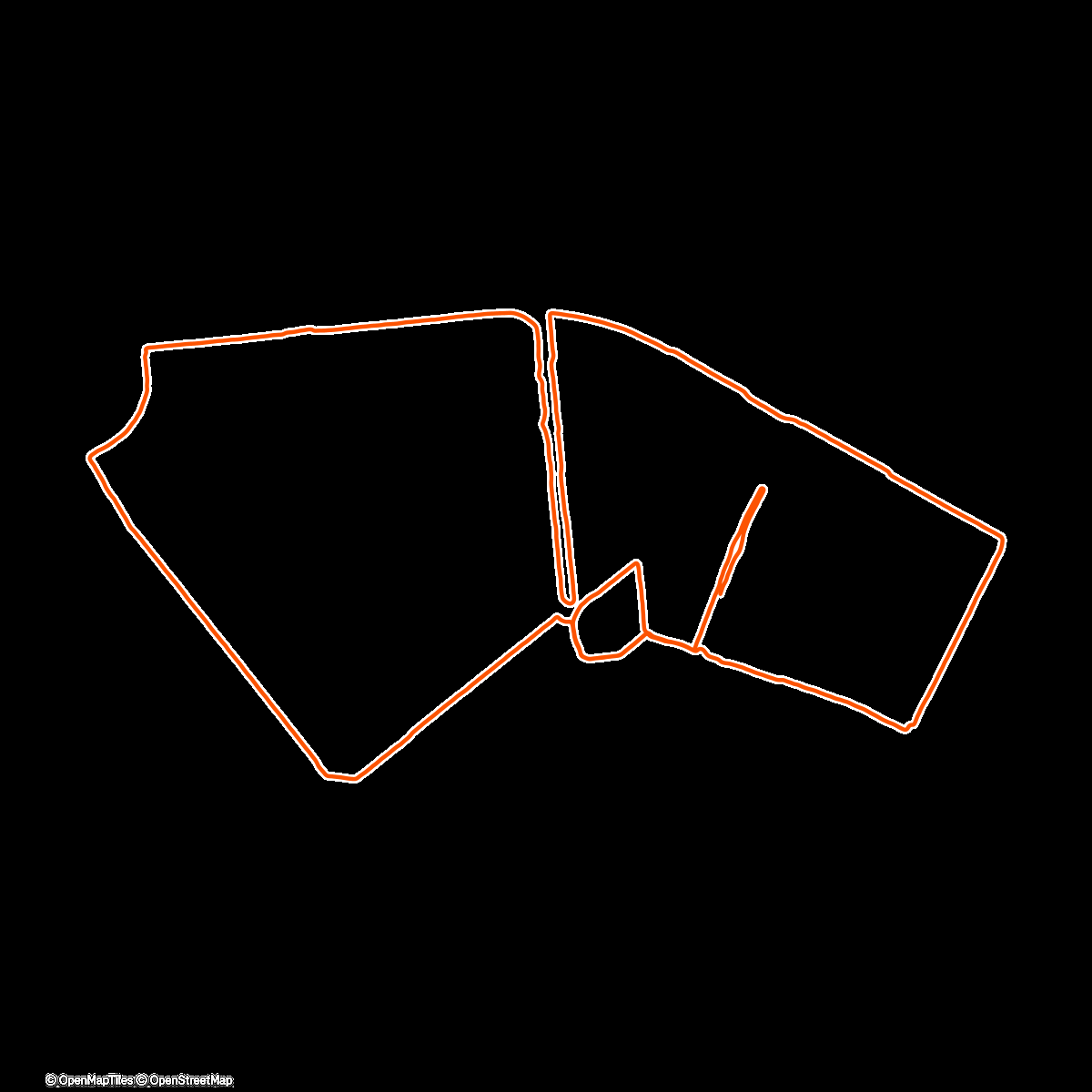 Map of the activity, Утренний забег