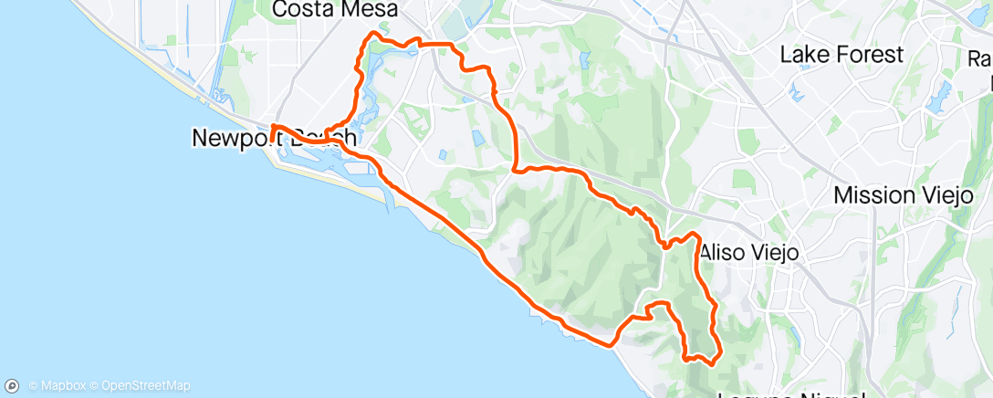 Map of the activity, Steeep gravel and fast road