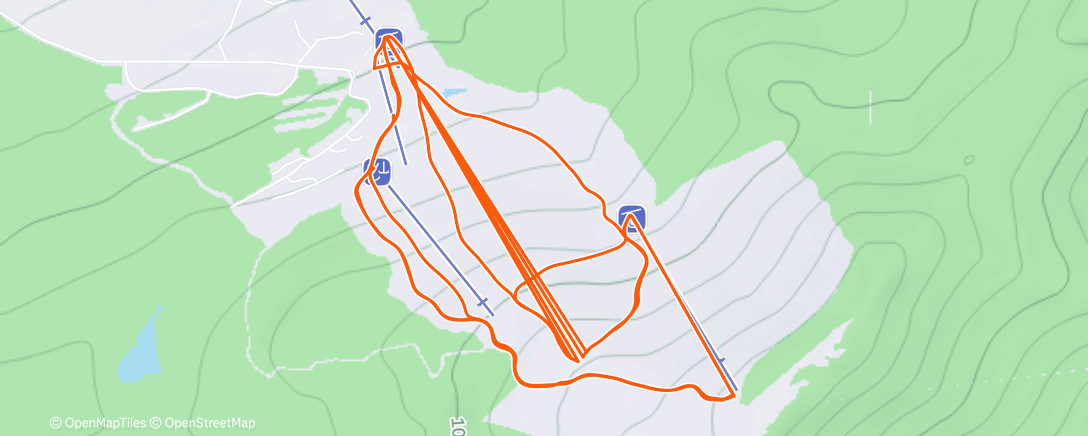 Map of the activity, Morning Alpine Ski
