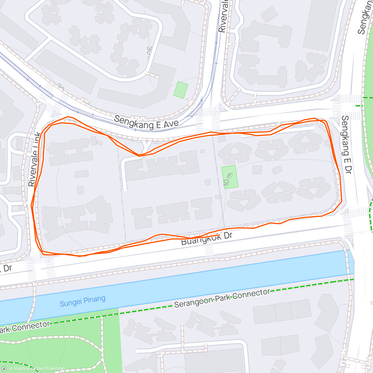 Map of the activity, Pre-🍢 run #Try一下2.4km.