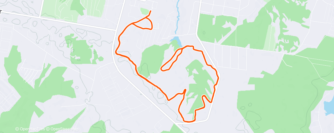 Map of the activity, Полуденный забег