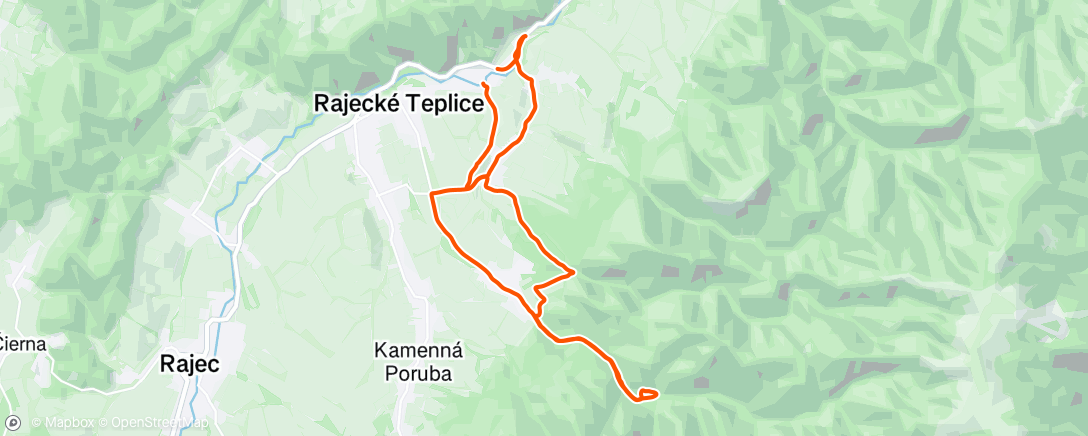 Map of the activity, Afternoon Gravel Ride