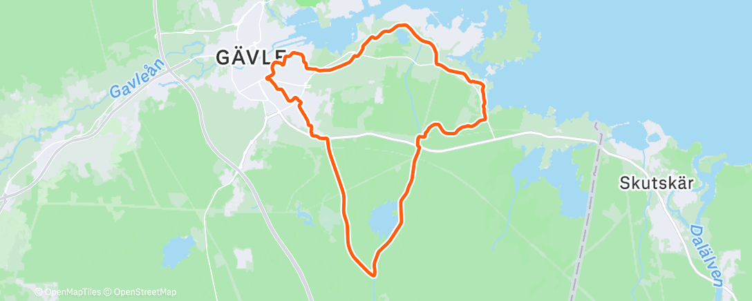 Map of the activity, Långpass ☀️