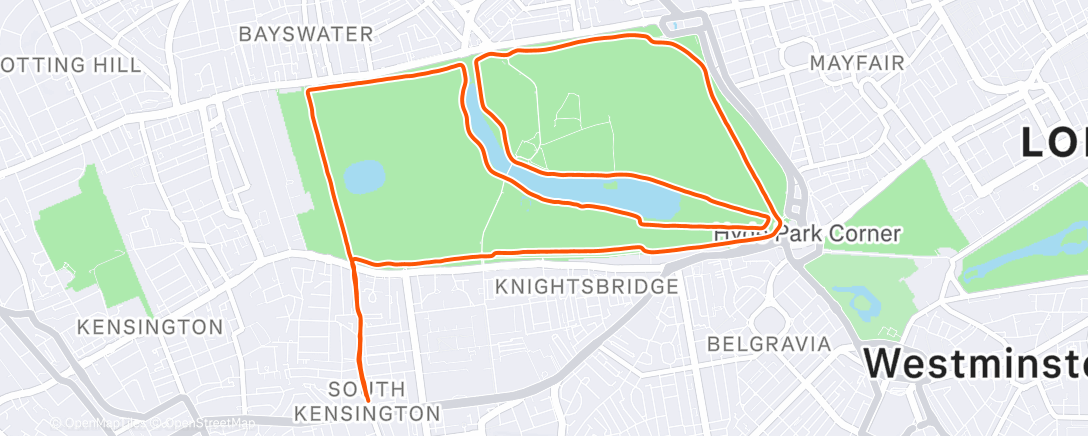 Карта физической активности (Morning Run)