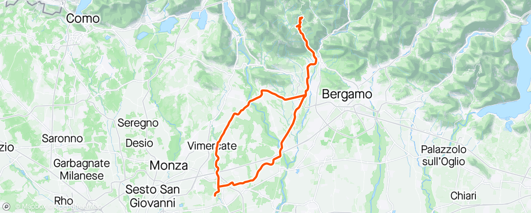 Map of the activity, BERBENNO ☘️🌼🌿