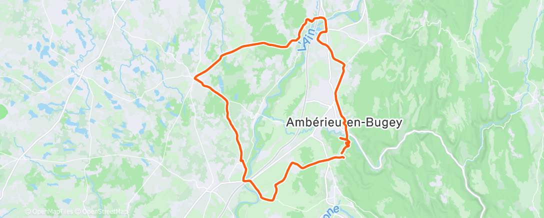 Map of the activity, Afternoon Ride