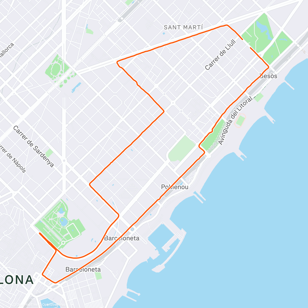 Map of the activity, Cerramos el Año con PR ✌🏻🔥 Cursa Nassos