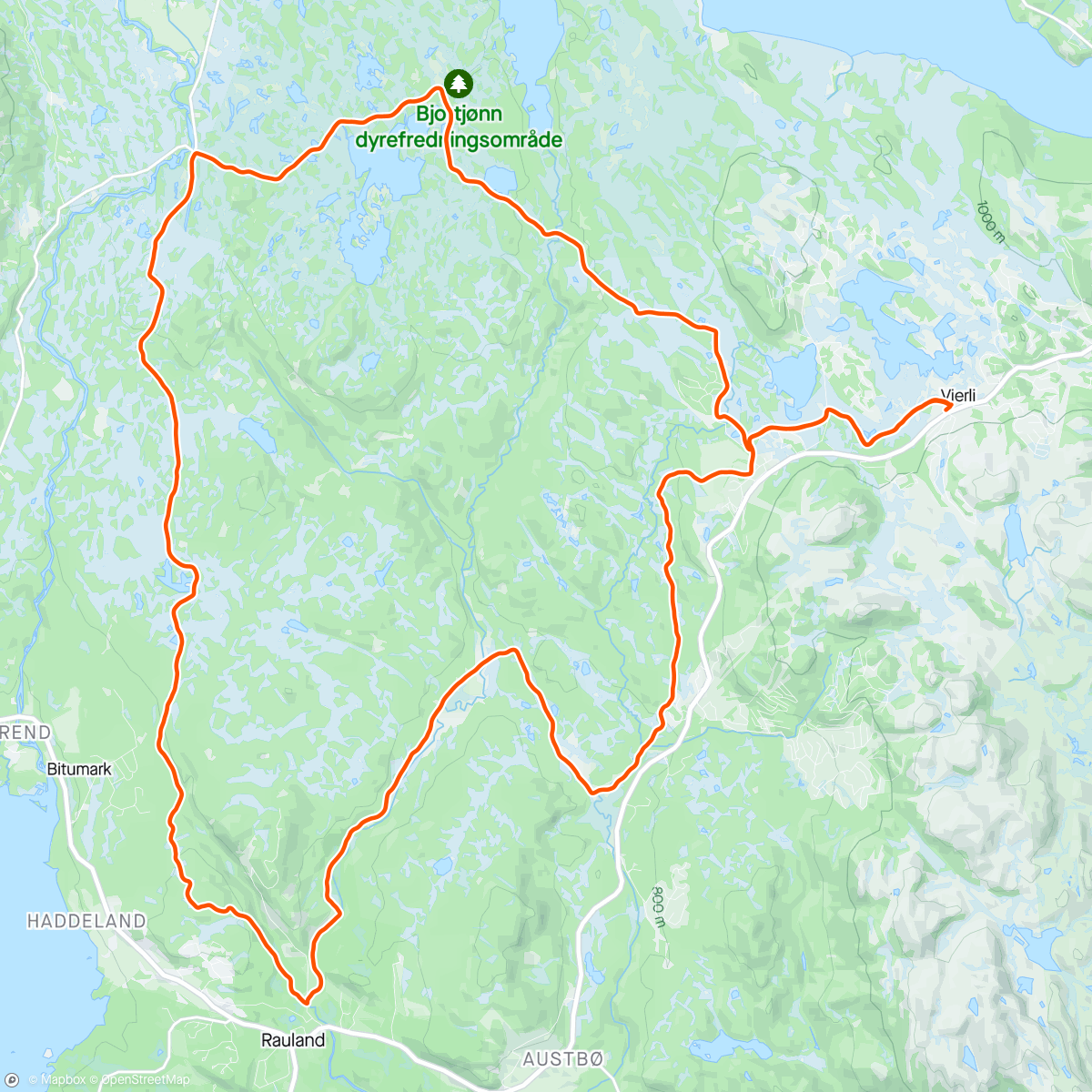 Map of the activity, Sveige bru runden