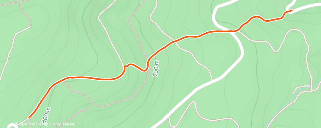 Map of the activity, Sortie VTT dans l'après-midi