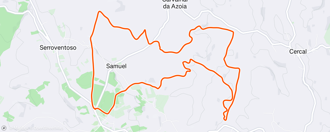 Map of the activity, TRAIL CAMINHOS DO DIABO