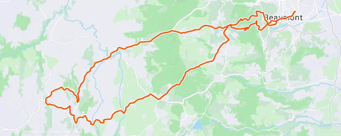 Map of the activity, Sortie vélo dans l'après-midi