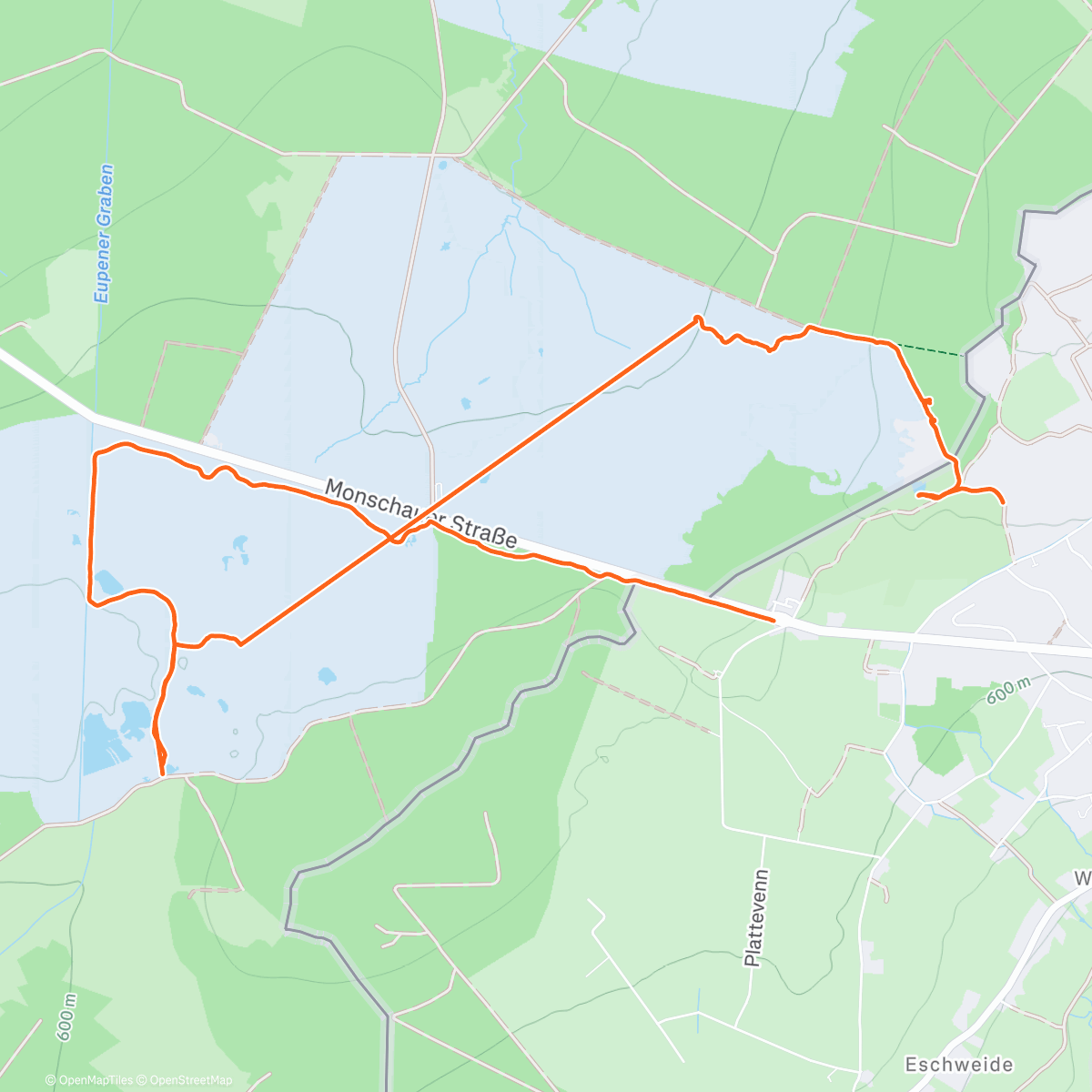 Карта физической активности (Randonnée le midi)