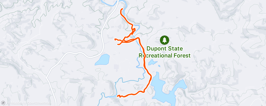 Map of the activity, Lunch Hike