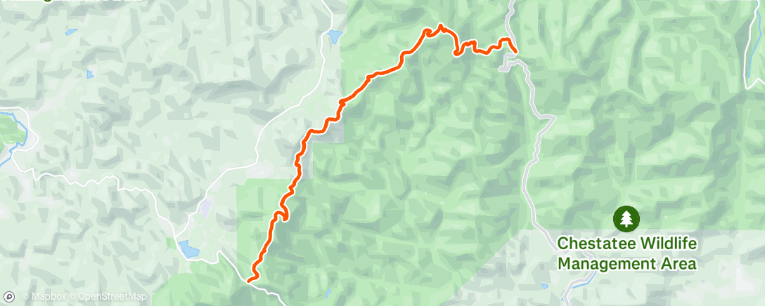 Map of the activity, Morning Hike