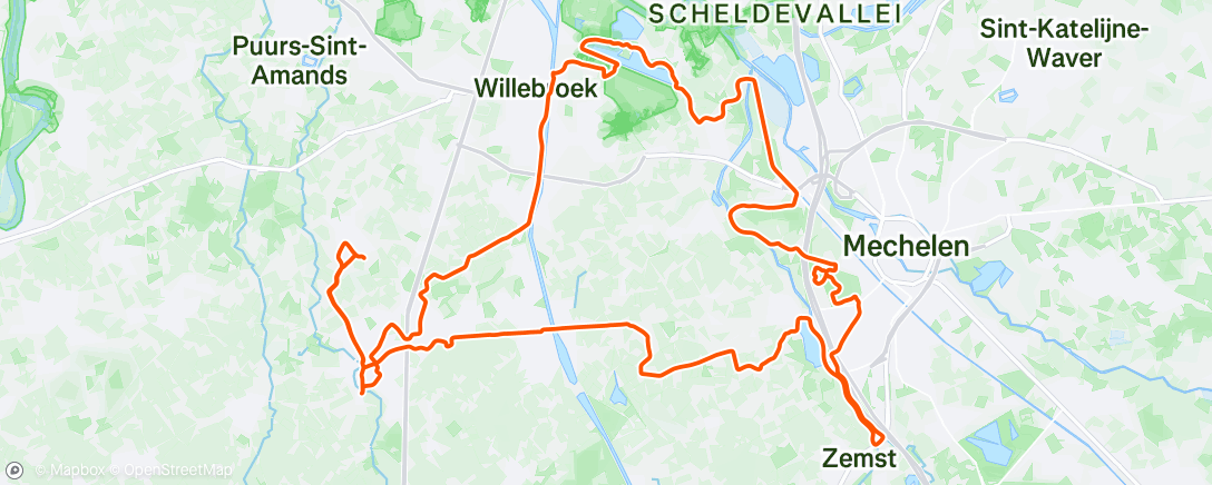 「XCbike Hazewinkel/Zemst」活動的地圖