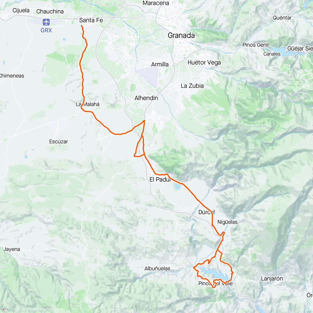 Map of the activity, Giorno 18 Sierra Nevada 🇪🇸