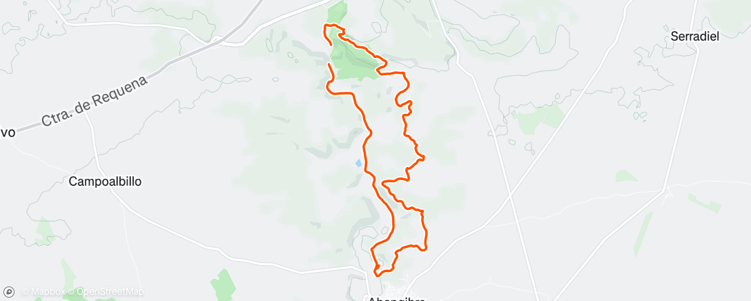 Map of the activity, Caminata de mañana