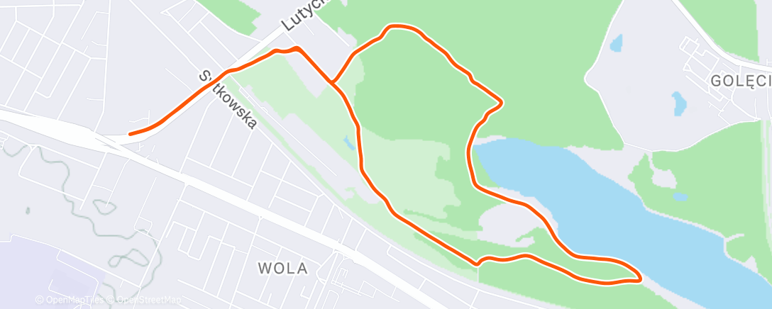 Map of the activity, Lunch Walk