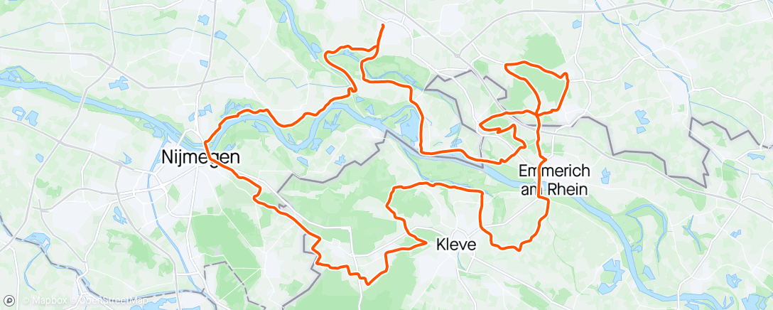 Map of the activity, Reichswald Classic ☁️💨