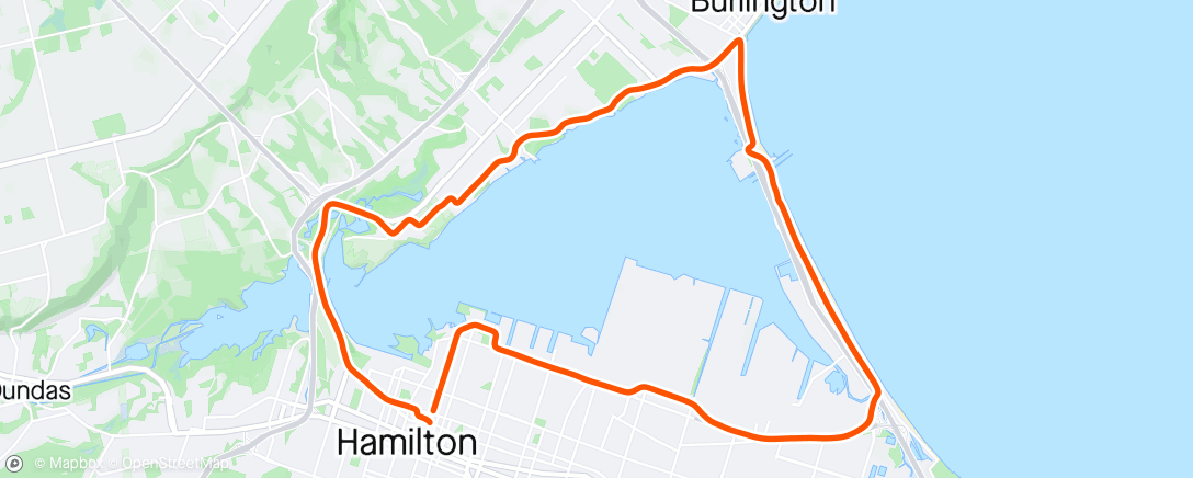 Map of the activity, Bay Loop