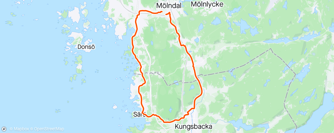 Map of the activity, 50km for 🇳🇴