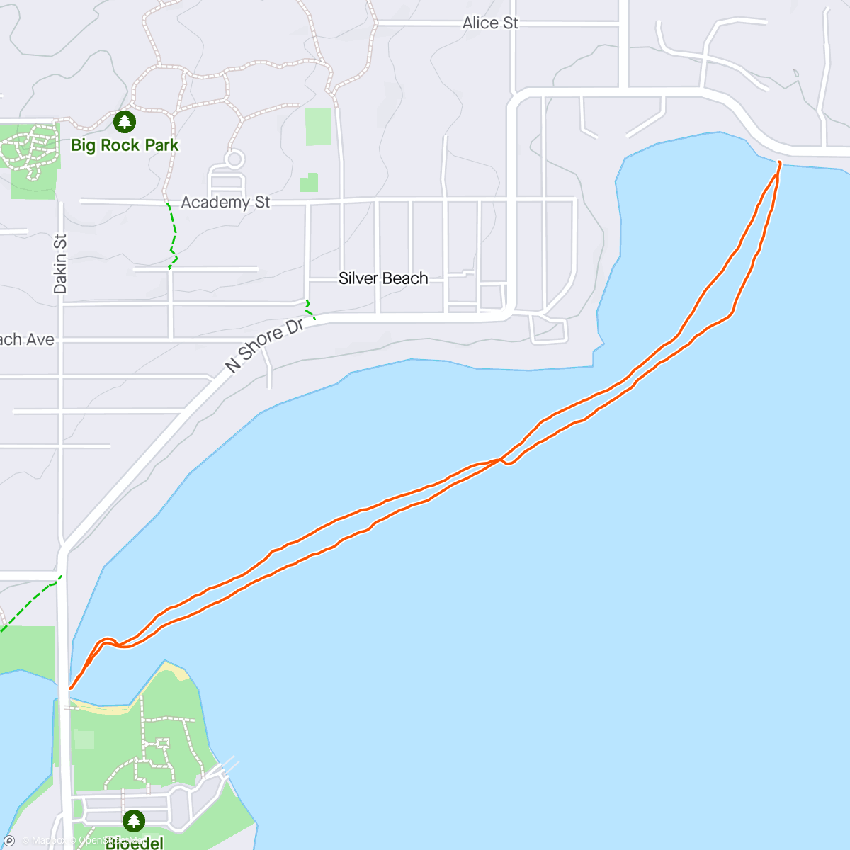 Map of the activity, Best tradition - early morning summer SUP with the little lady