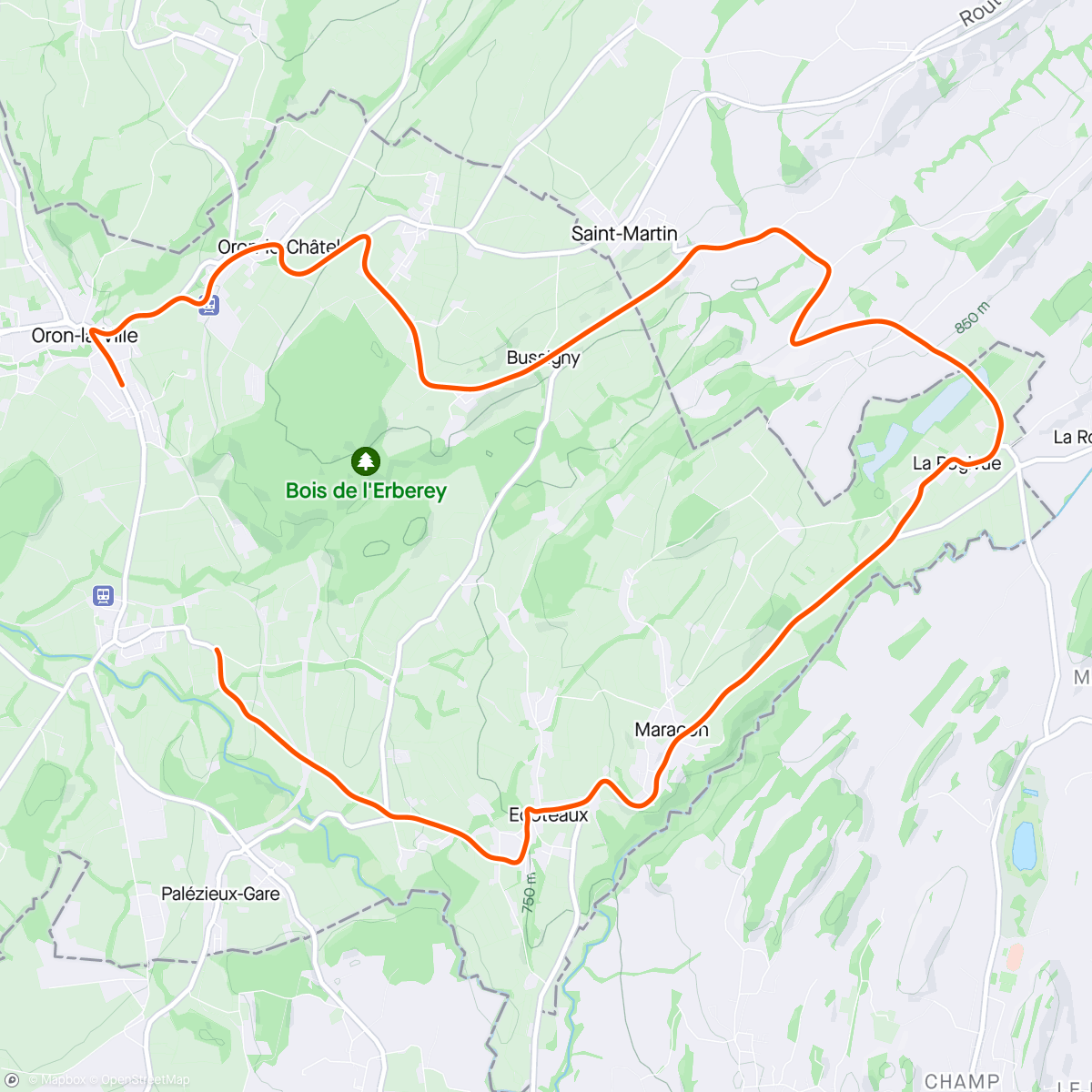 Mapa da atividade, Tour de Romandie 🇨🇭 stage 3 ITT