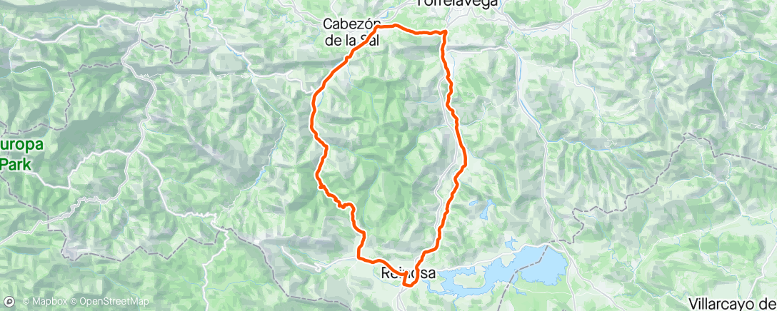 Map of the activity, VUELTA PALOMBERA × SAN CIPRIANO.
