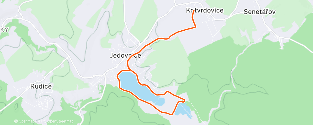 Map of the activity, Morning Run