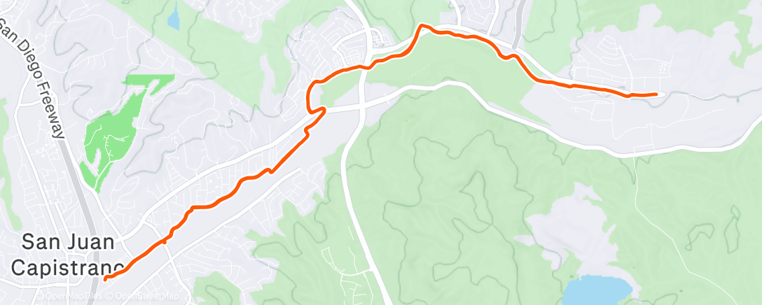 Map of the activity, Lunch Ride