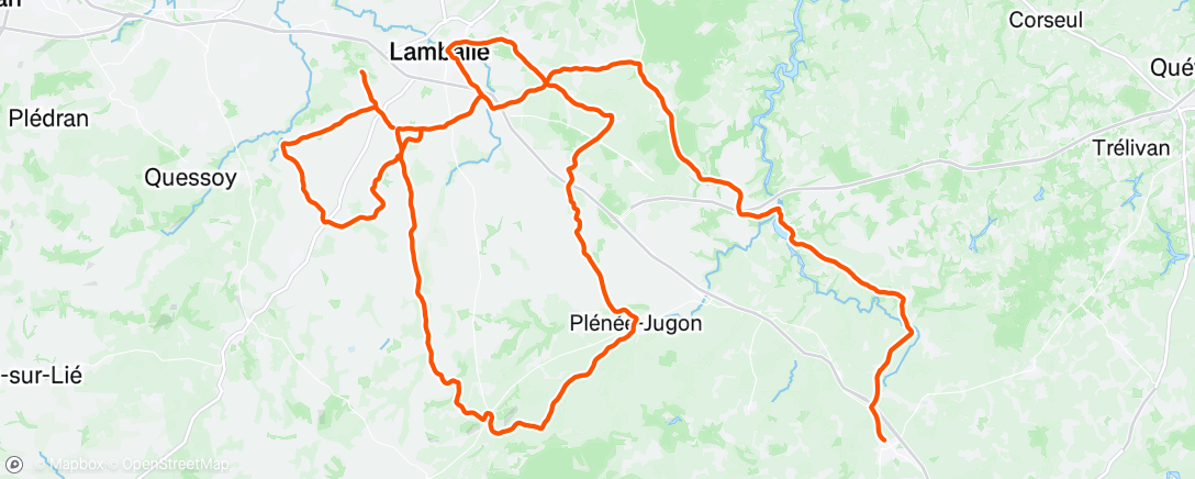 Map of the activity, Morning Ride