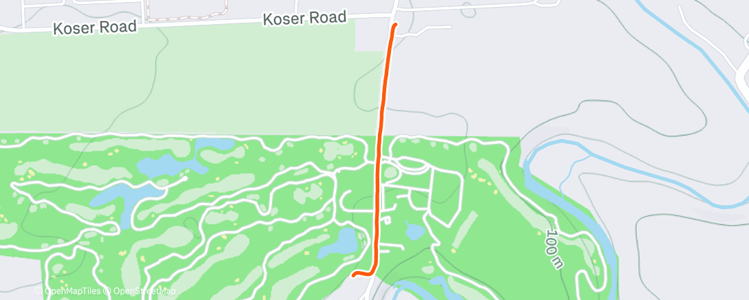 Map of the activity, Afternoon Walk