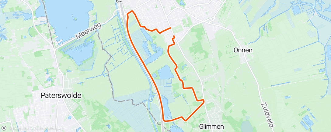 Mapa da atividade, 7 km HM Vermogen